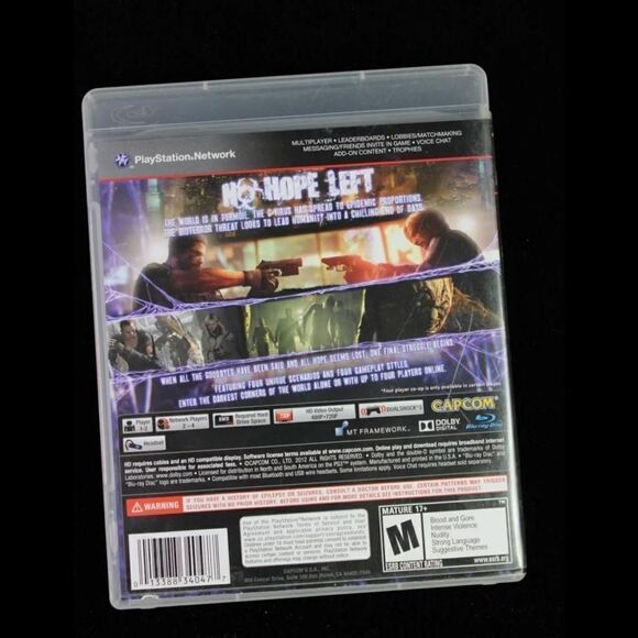Resident Evil 6 Video Game for Sony PlayStation 3 PS3.


No manual - Picture 2 of 3